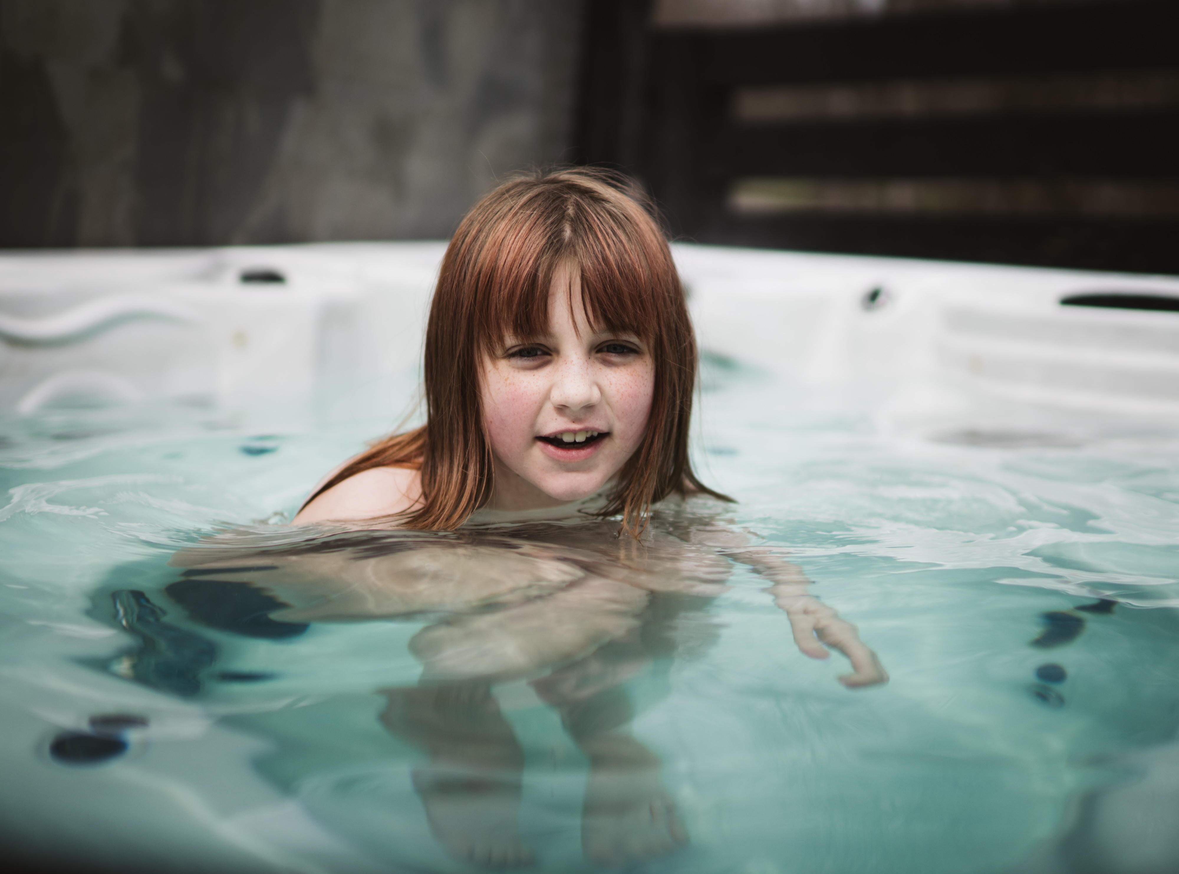 Olive in the Hot Tub